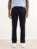 Solid Straight Fit Trouser | Navy Blue