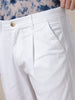 Cropped White Trousers