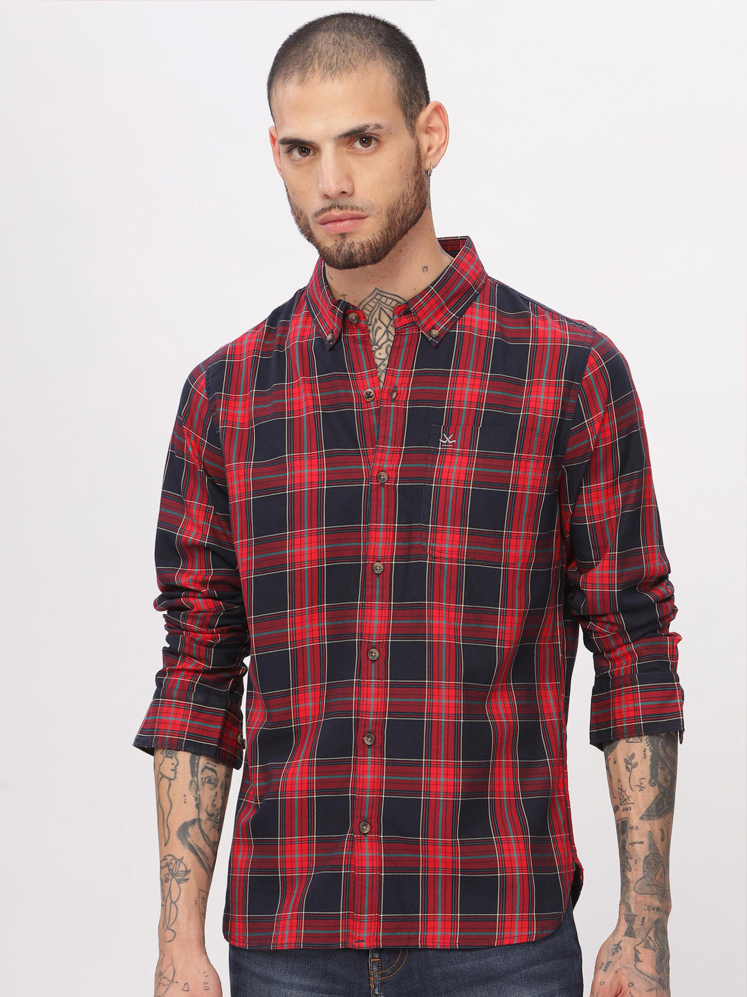 Classic Red & Blue Checked Shirt