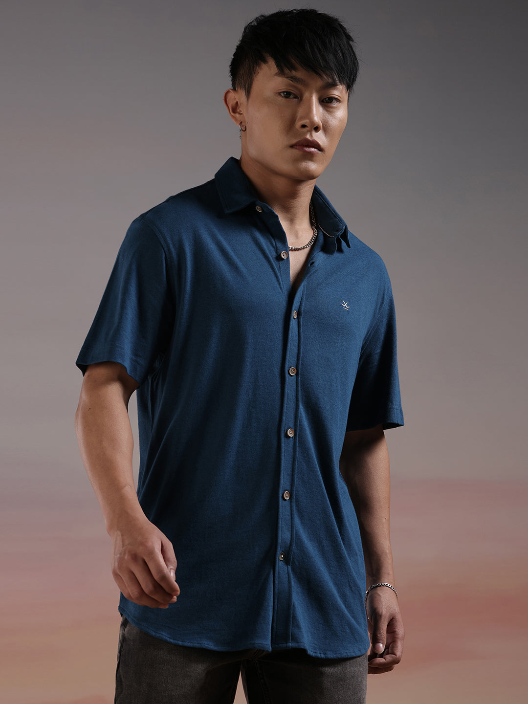 Solid Grade Blue Shirt