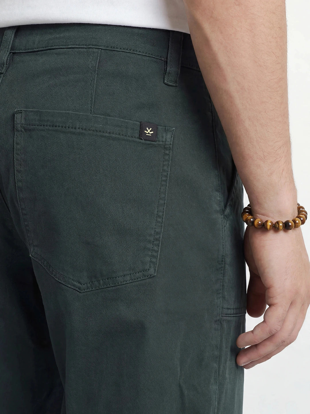 Solid Loose Fit Trouser | Dark Green