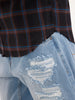 Regular Fit Checkered Shirt | Black