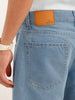 Light Fade Loose Fit Denim Jeans | Light Blue