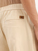 Classic Solid Loose Fit Trouser | Beige