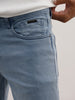 Solid Skinny Crop Fit Denim Jeans | Light Blue