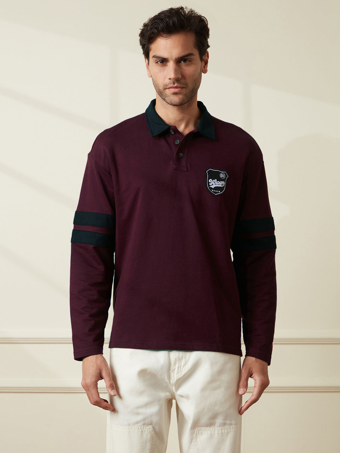 Maroon Varsity Polo T-Shirt