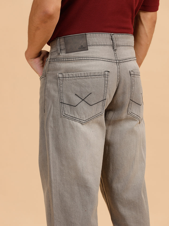 Heavy Fade Anti Fit Jeans | Grey