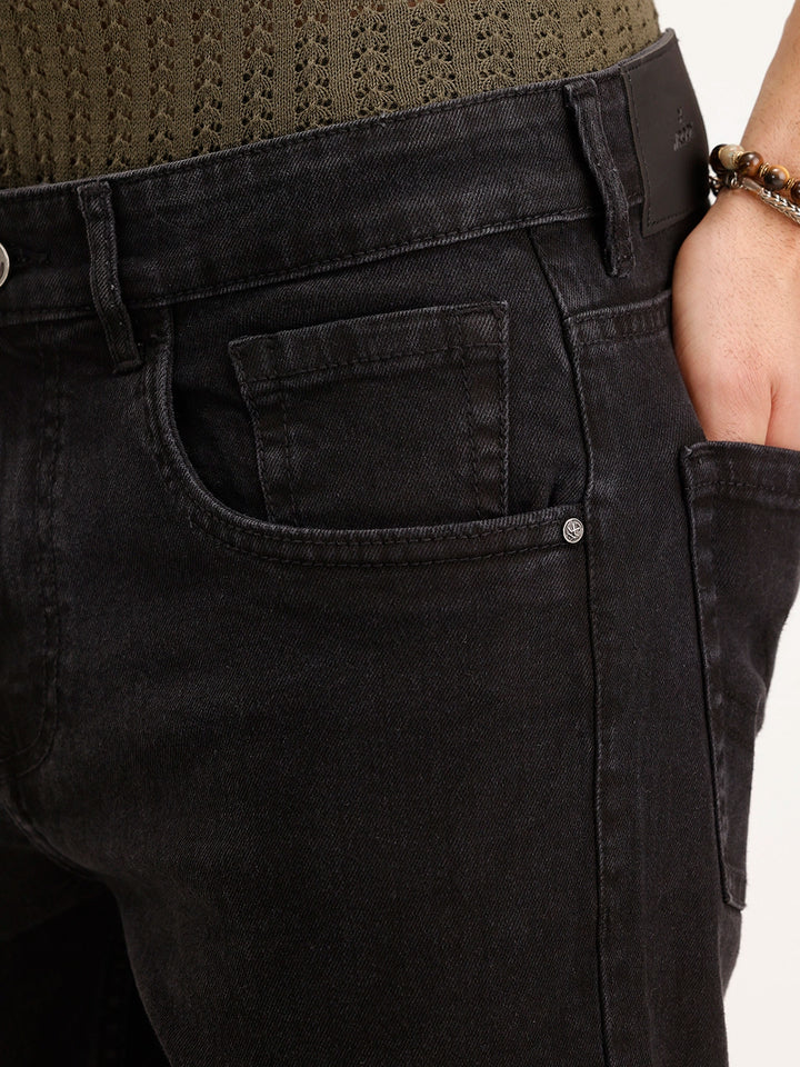 Skinny Crop Denim Jeans | Black