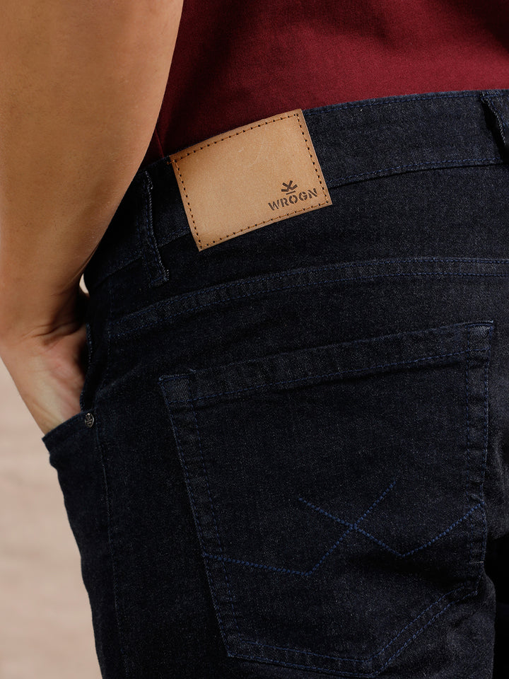 Solid Look Slim Fit Jeans | Dark Blue