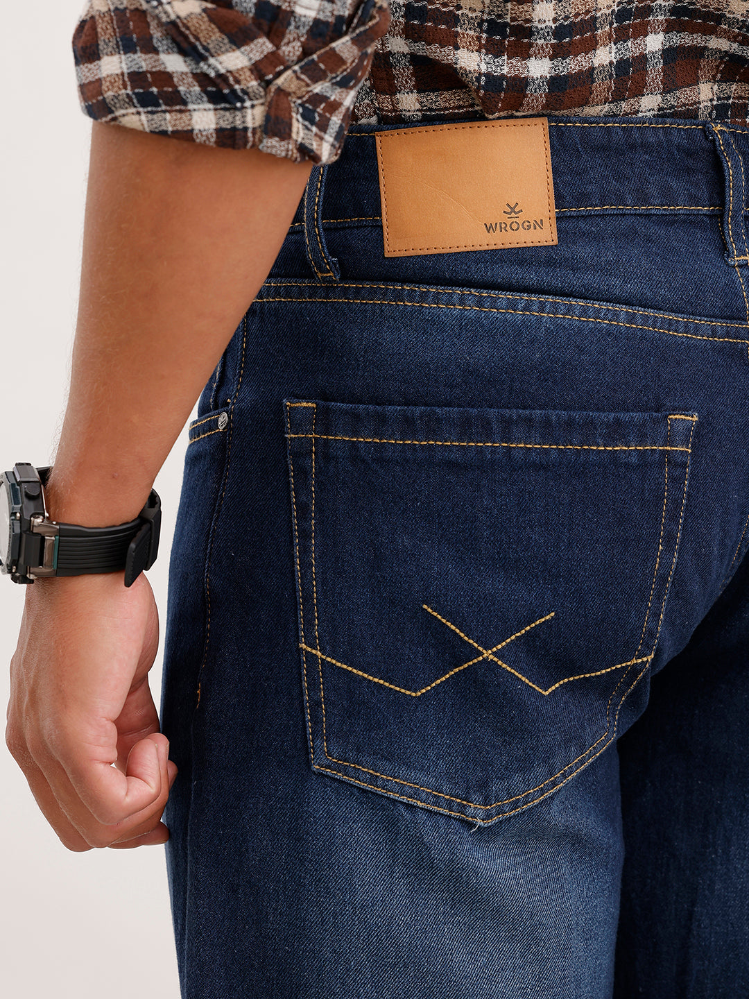 Loose Fit Faded Denim Jeans | Blue