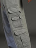 Men's casual loose fit cargo pocket trousers | Grey