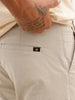 Solid Slim Fit Pleated Trouser | Off White
