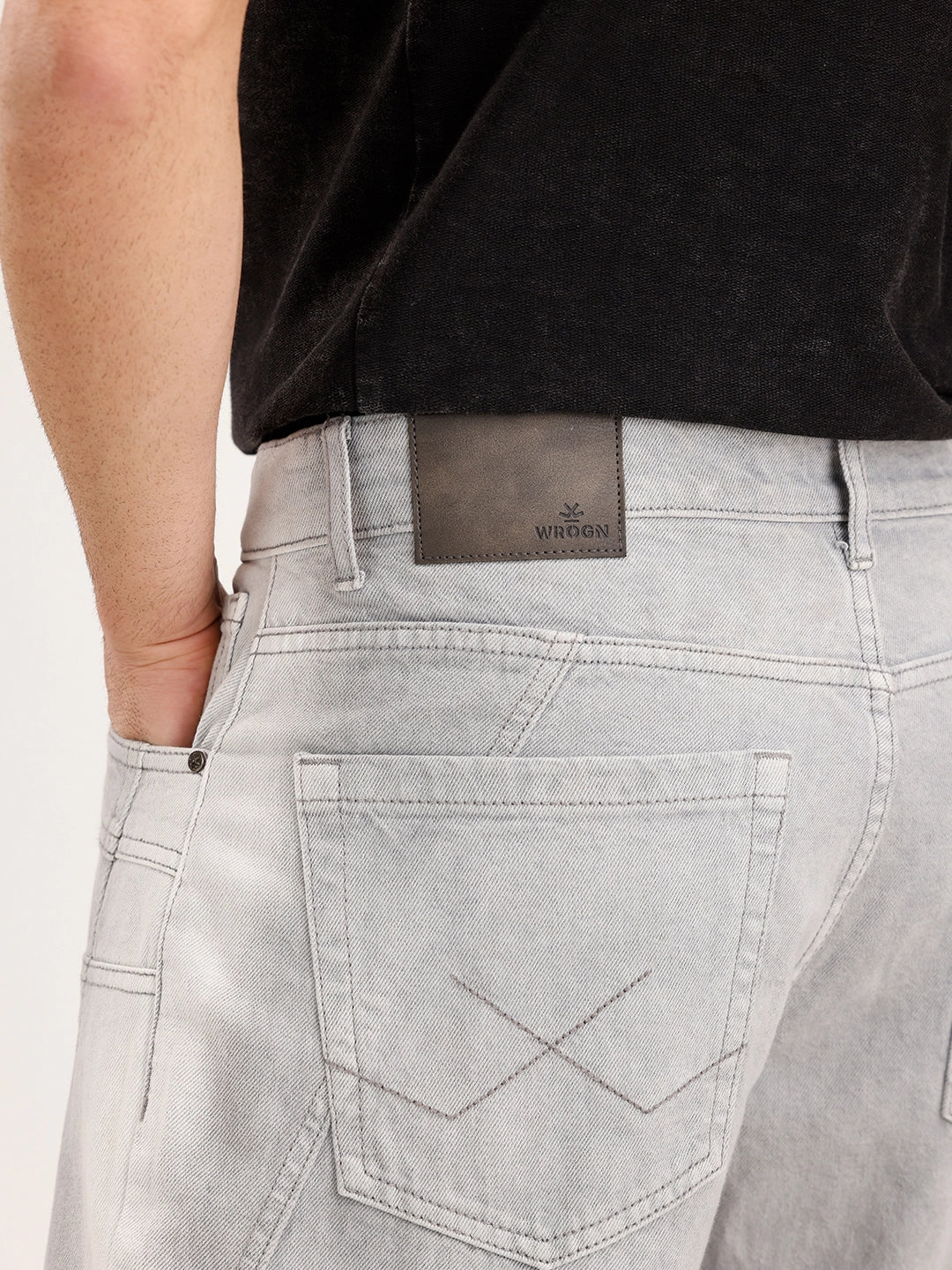 Loose Fit Denim Jeans | Grey