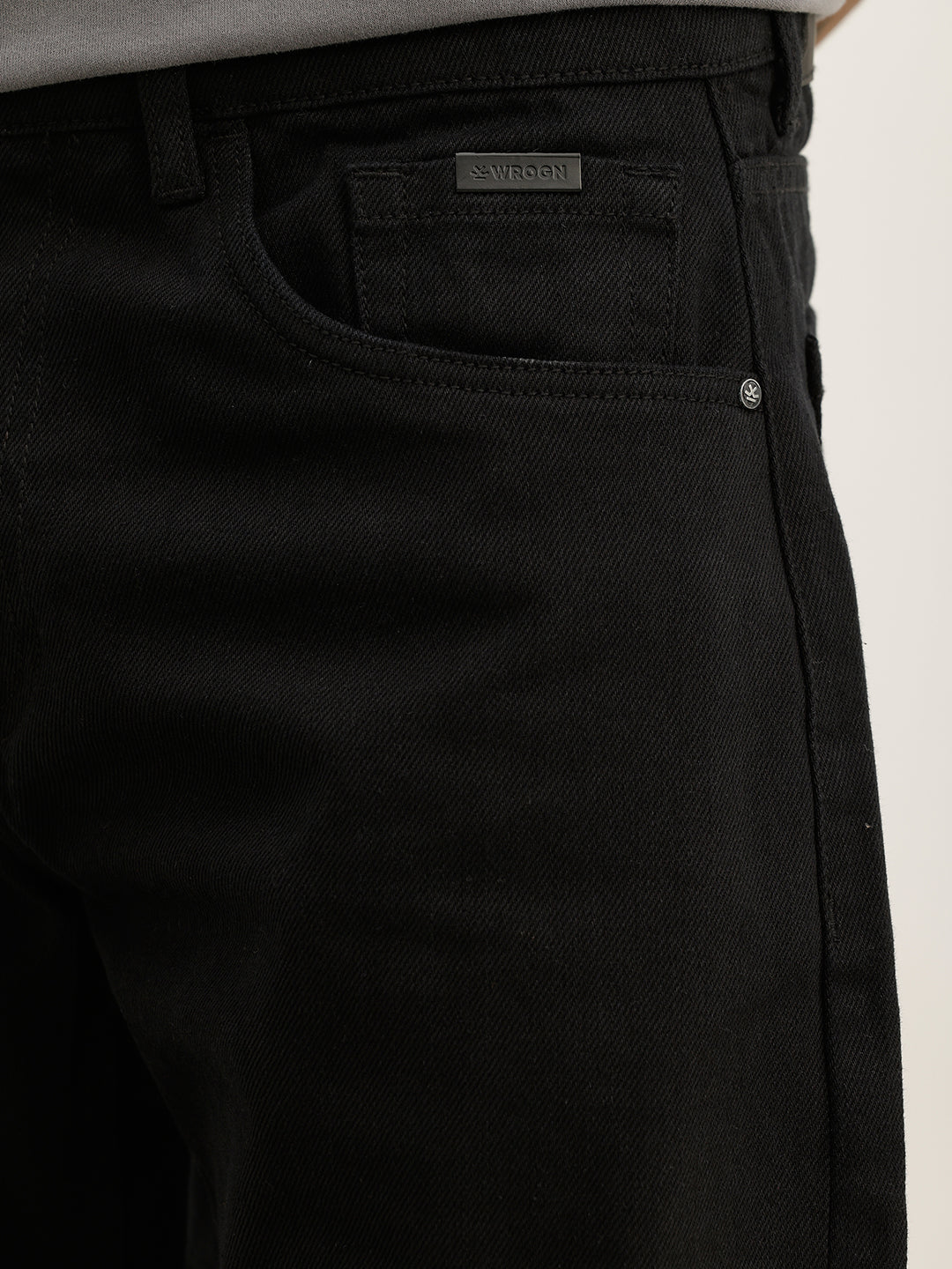 Solid Anti Fit Denim Jeans | Black