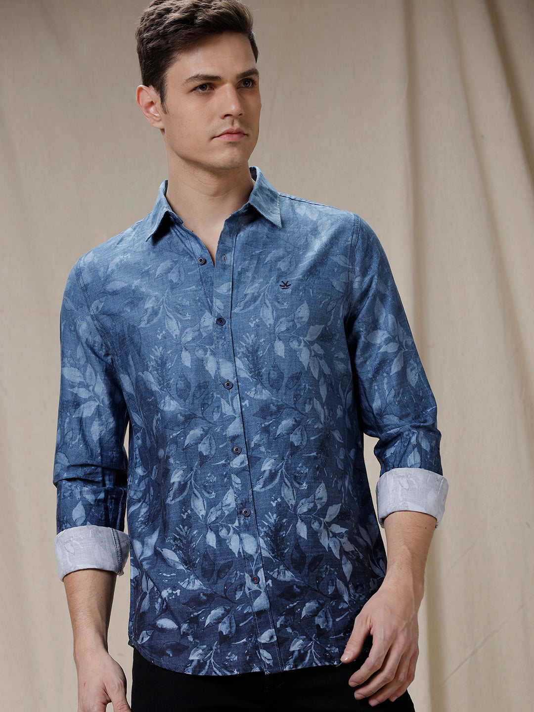 Printed Leaves AOP Shirt