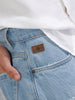 Solid Anti Fit Distressed Jeans | Light Blue