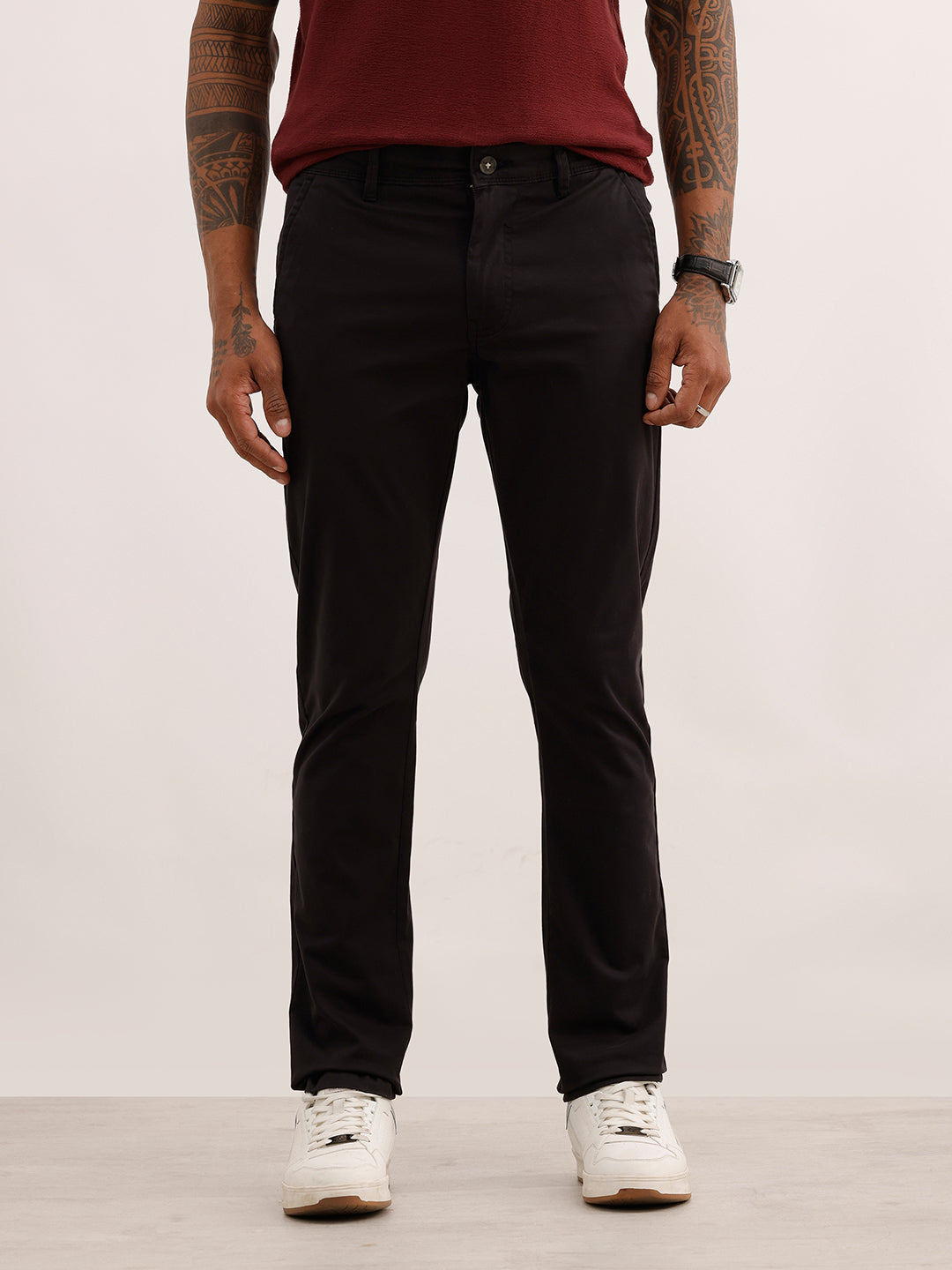 Classic Solid Slim Fit Trouser | Black | WTR0200SL4050S