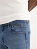 Washed Slim Fit Denim Jeans | Light Blue