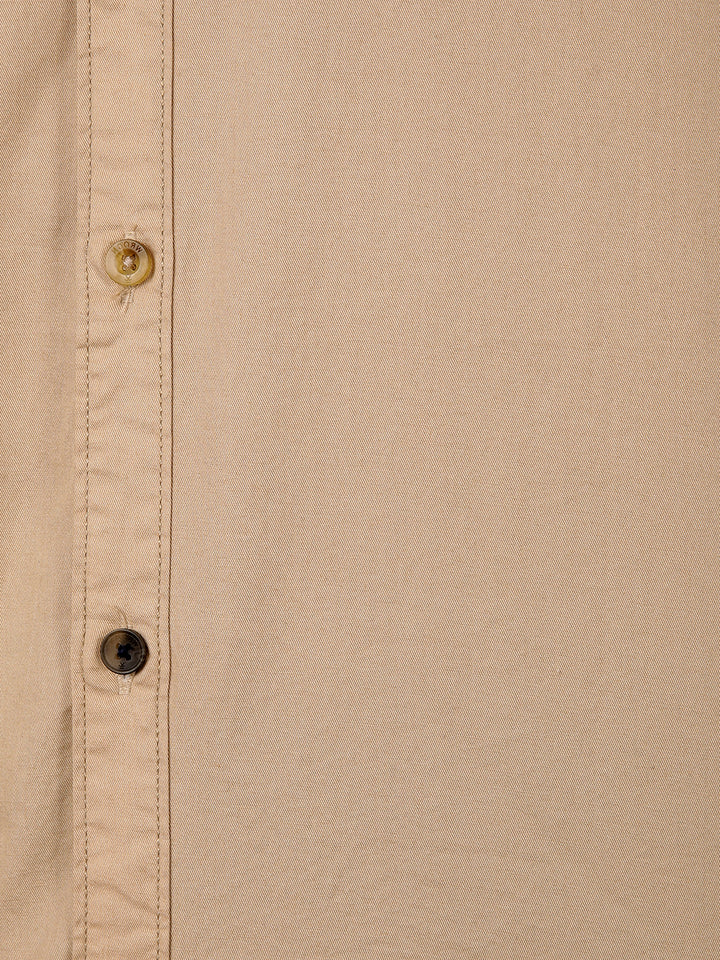 Cut & Sew Slim Fit Shirt | Khaki