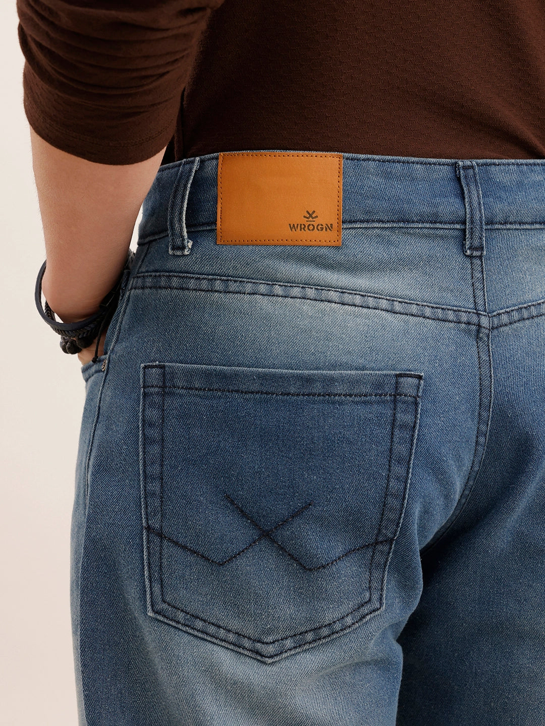 Faded Anti Fit Denim Jeans | Light Blue