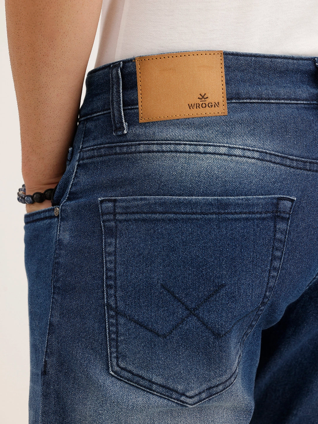 Relaxed Fit Faded Denim Jeans | Light Blue