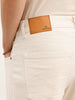 Loose Fit Solid Denim Jeans | Ecru