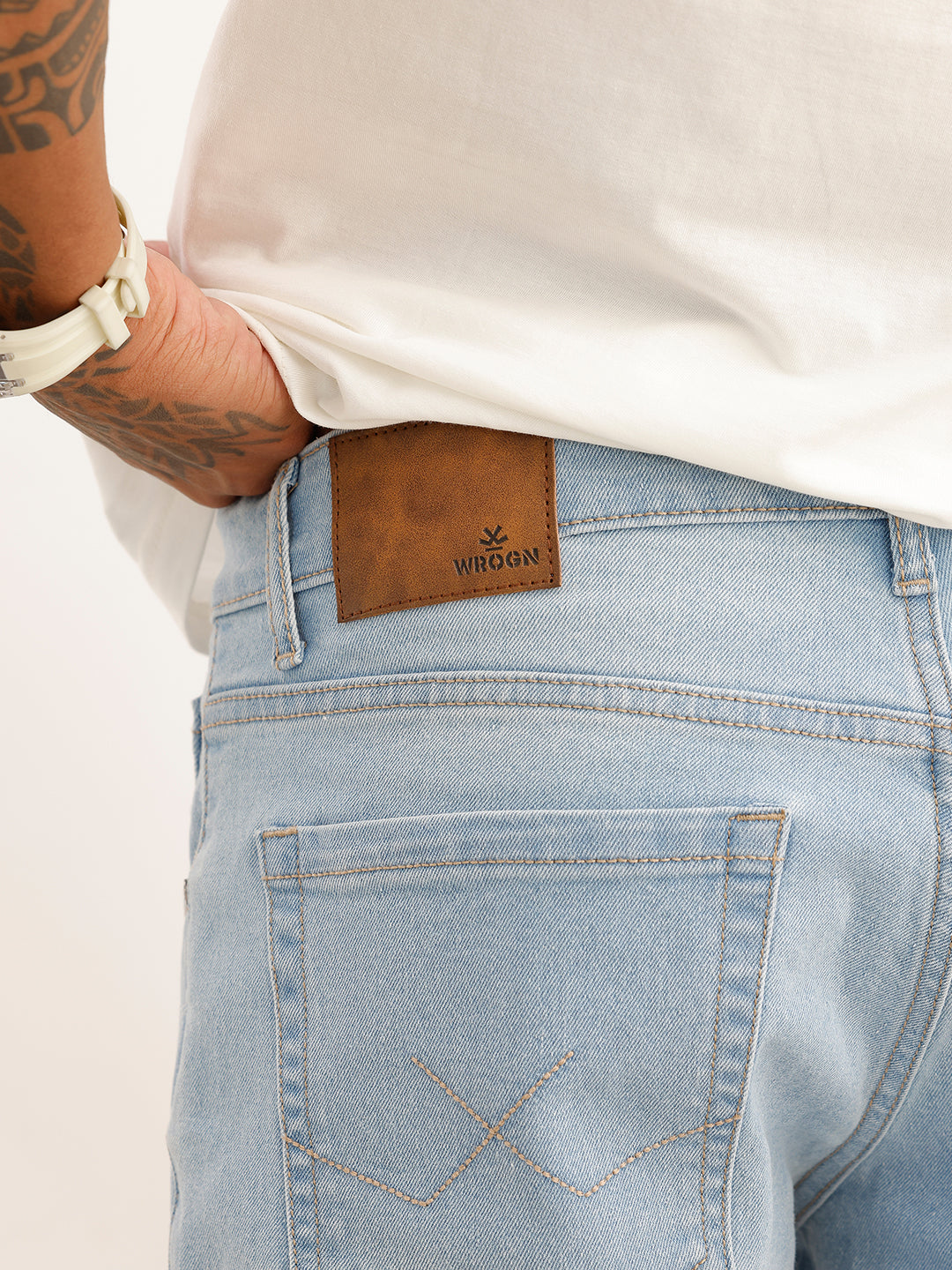 Solid Slim Fit Denim Jeans | Blue