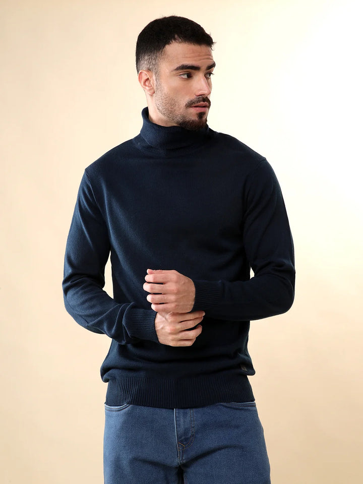 Prime Navy Turtle Neck Sweater