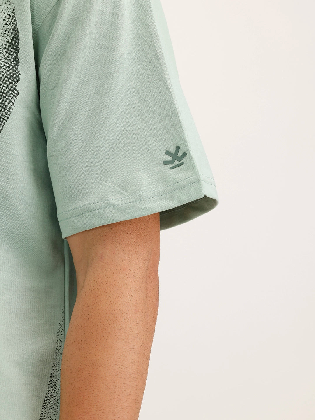 Heavy GSM Watercolour Floral Printed T-Shirt | Green