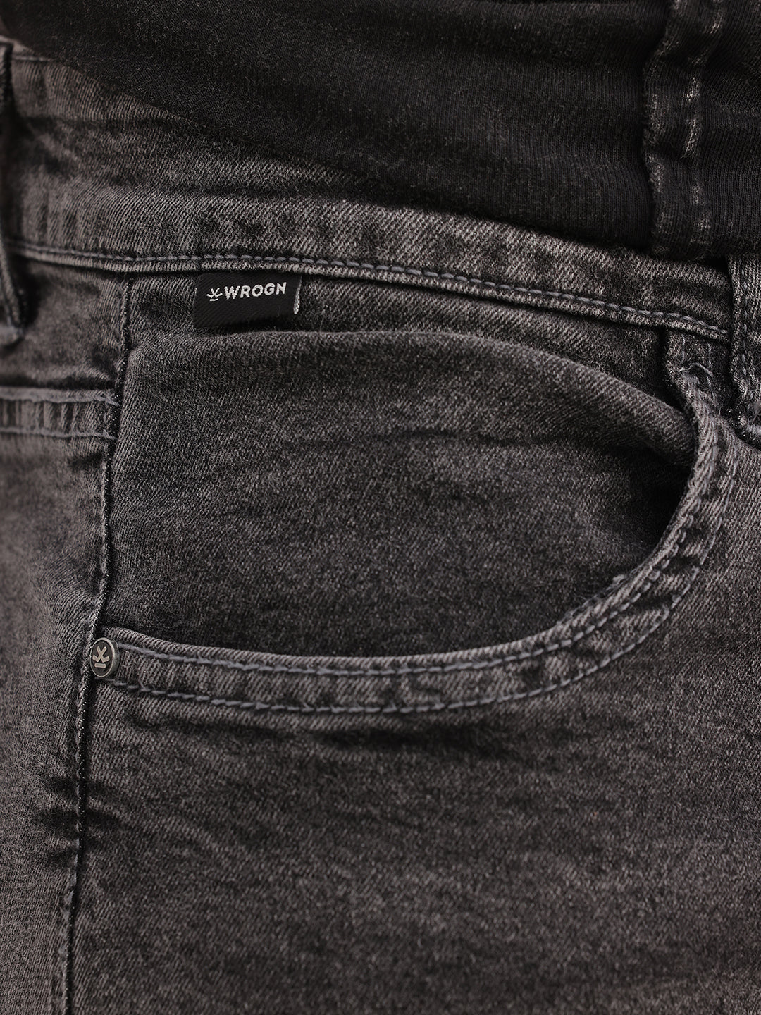 Solid Skinny Fit Denim Jeans | Dark Grey