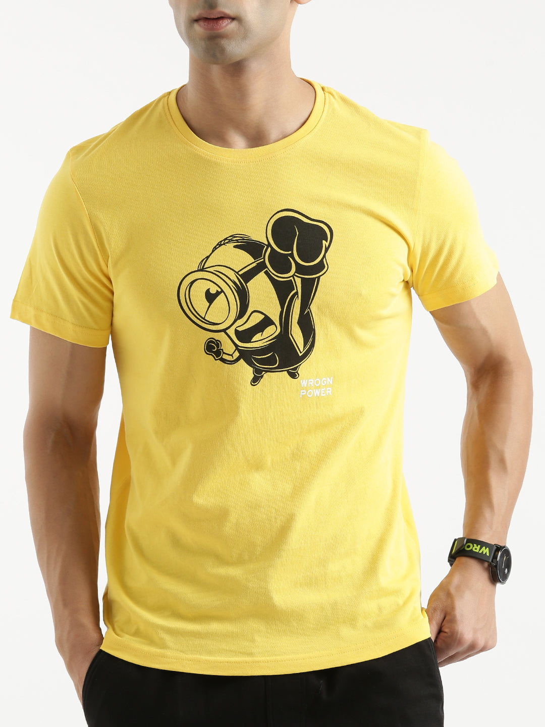 Printed Minion Yellow T-Shirt