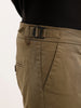 Solid Slim Fit Pleated Trouser | Olive