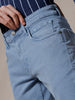 Solid Sleek Mid Rise Blue Jeans