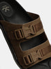 OPEN FOOTWEAR | Bark Dual-Strap | Brown | SANDALS | WWOF18