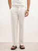 Classic Solid Loose Fit Trouser | White