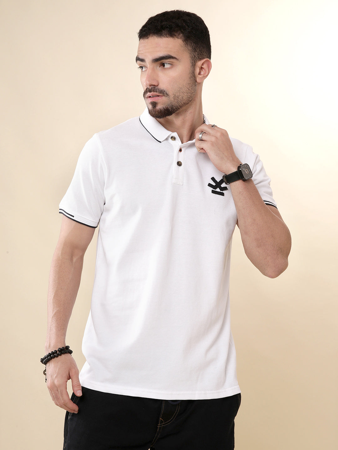 Classic Placket Sewed Polo T-Shirt