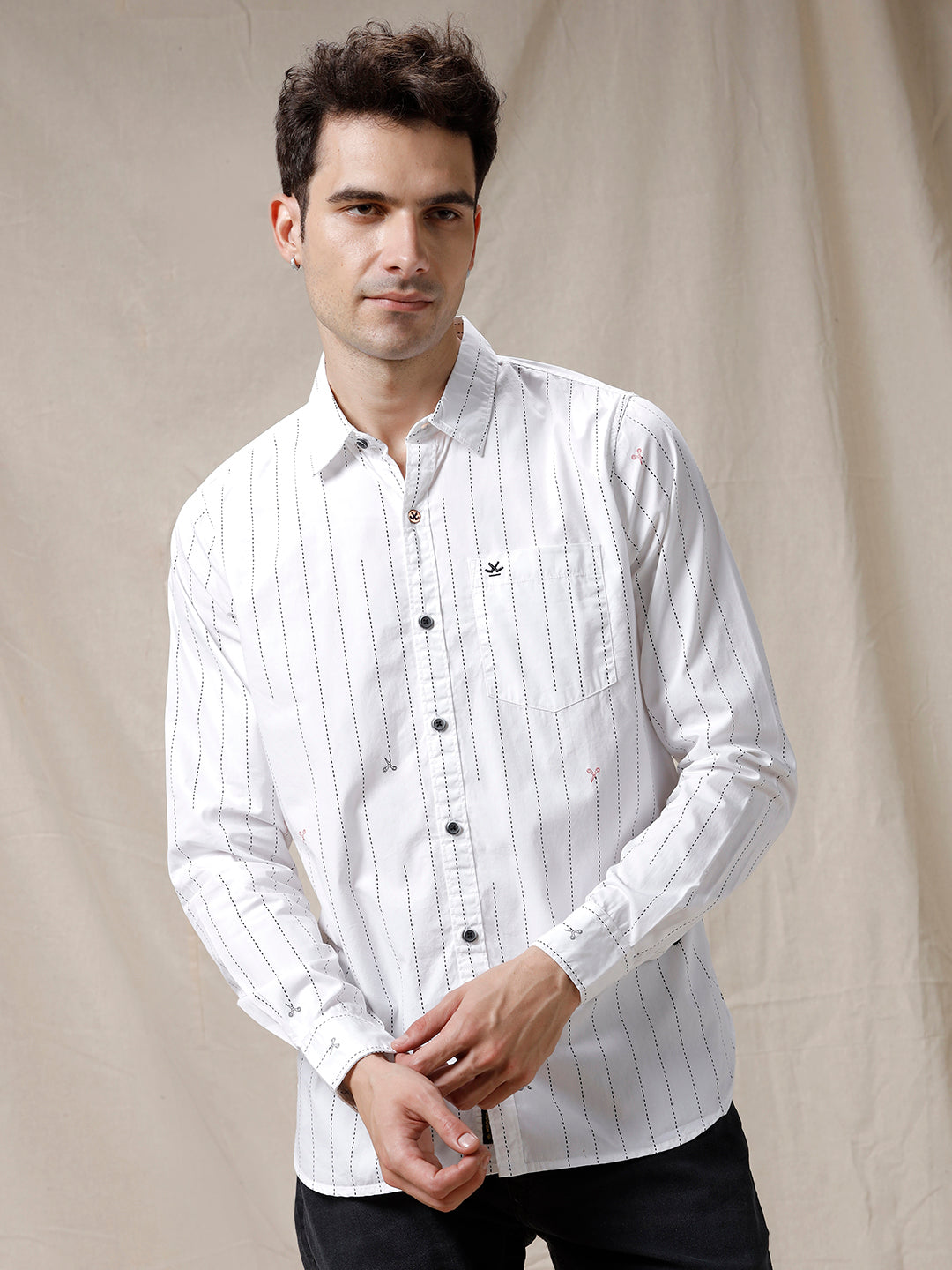 Dots & Stripes Casual Shirt