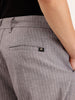 Loose Fit Linen Blend Striped Trouser | Grey