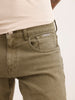 Solid Slim Fit Denim Jeans | Olive