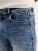 Faded Slim Fit Denim Jeans | Light Blue