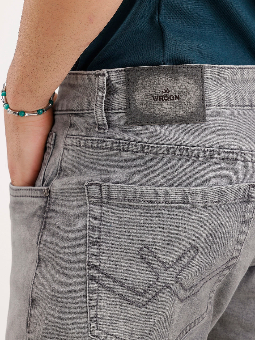 Solid Slim Fit Denim Jeans | Grey