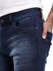 Sleek Dark Blue Slim Fit Jeans