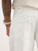 Solid Anti Fit Denim Jeans | White