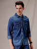 Patched Medstone Denim Shirt