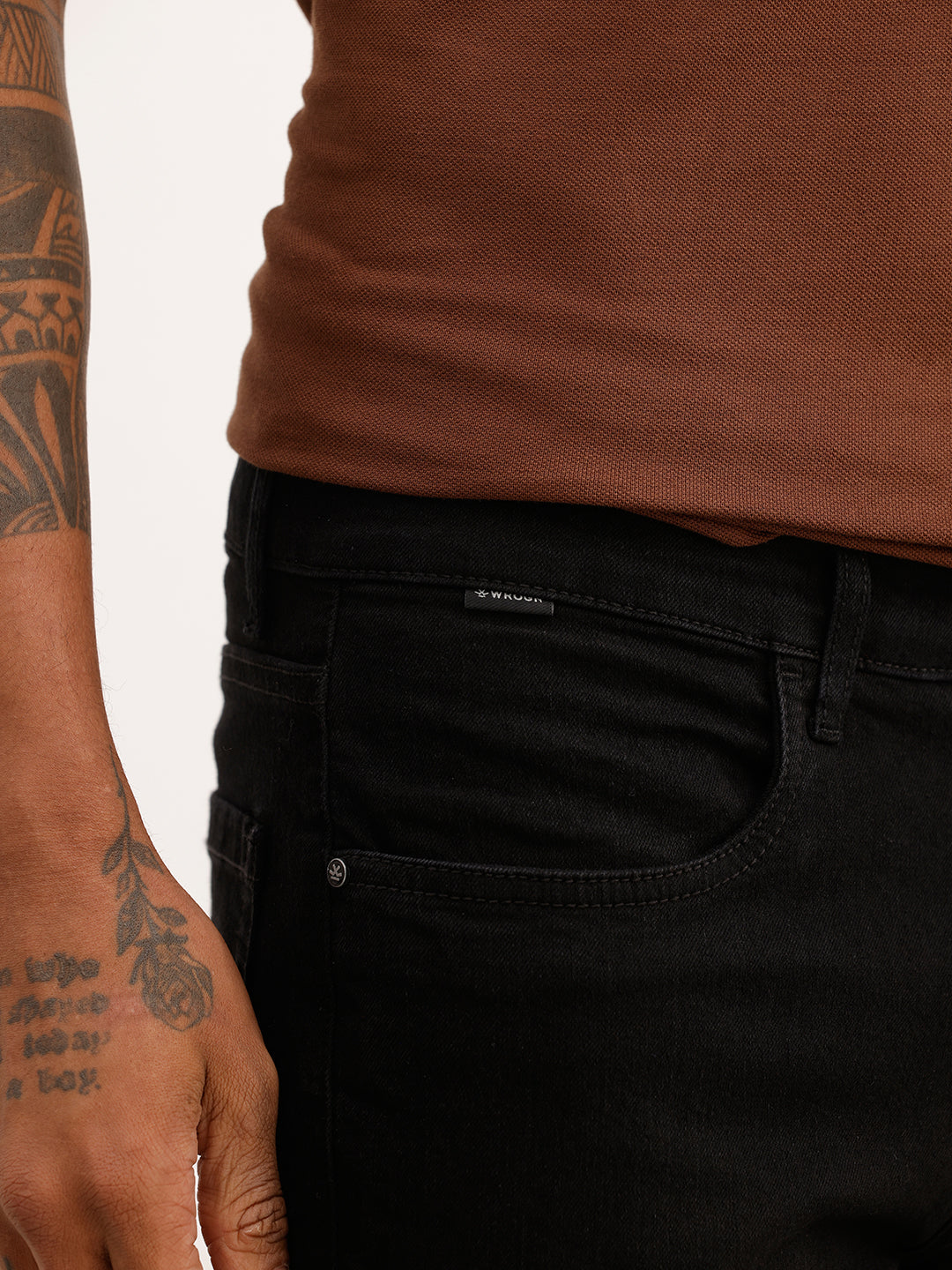 Solid Slim Crop Fit Denim Jeans | Black | WJN0200SL2001S