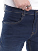 Durable Slim Fit Dark Blue Jeans