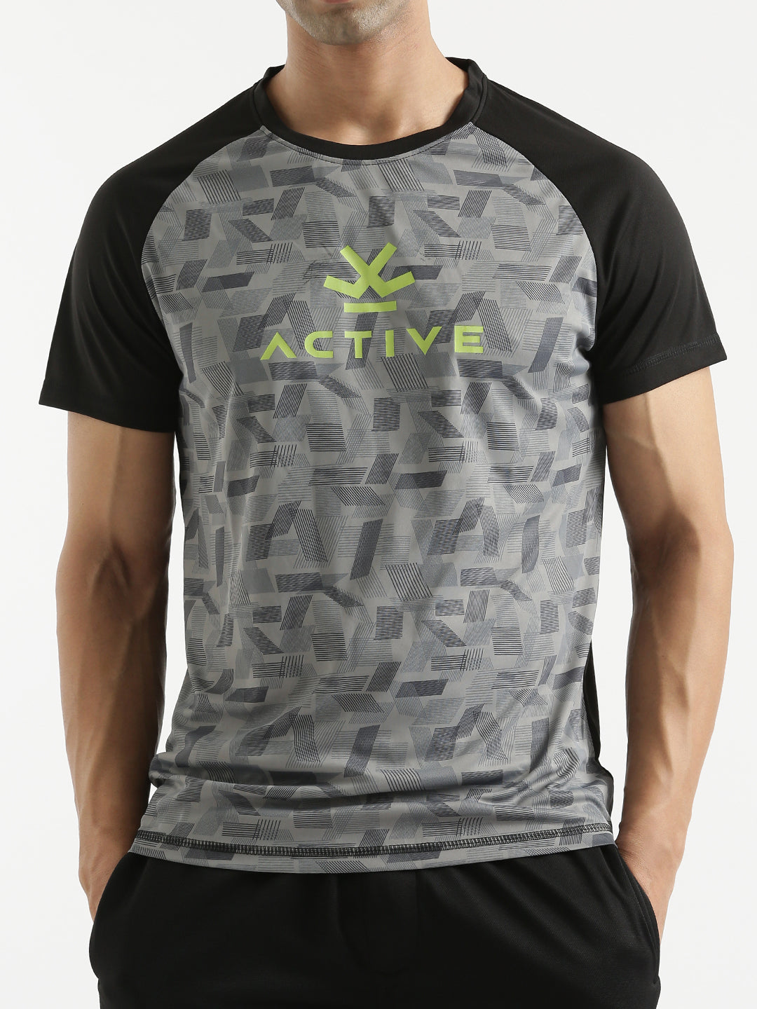 Raglan Printed Active T-Shirt