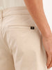 Solid Straight Fit Cargo Trouser | Beige