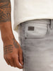 Skinny Fit Heavy Faded Denim Jeans | Grey