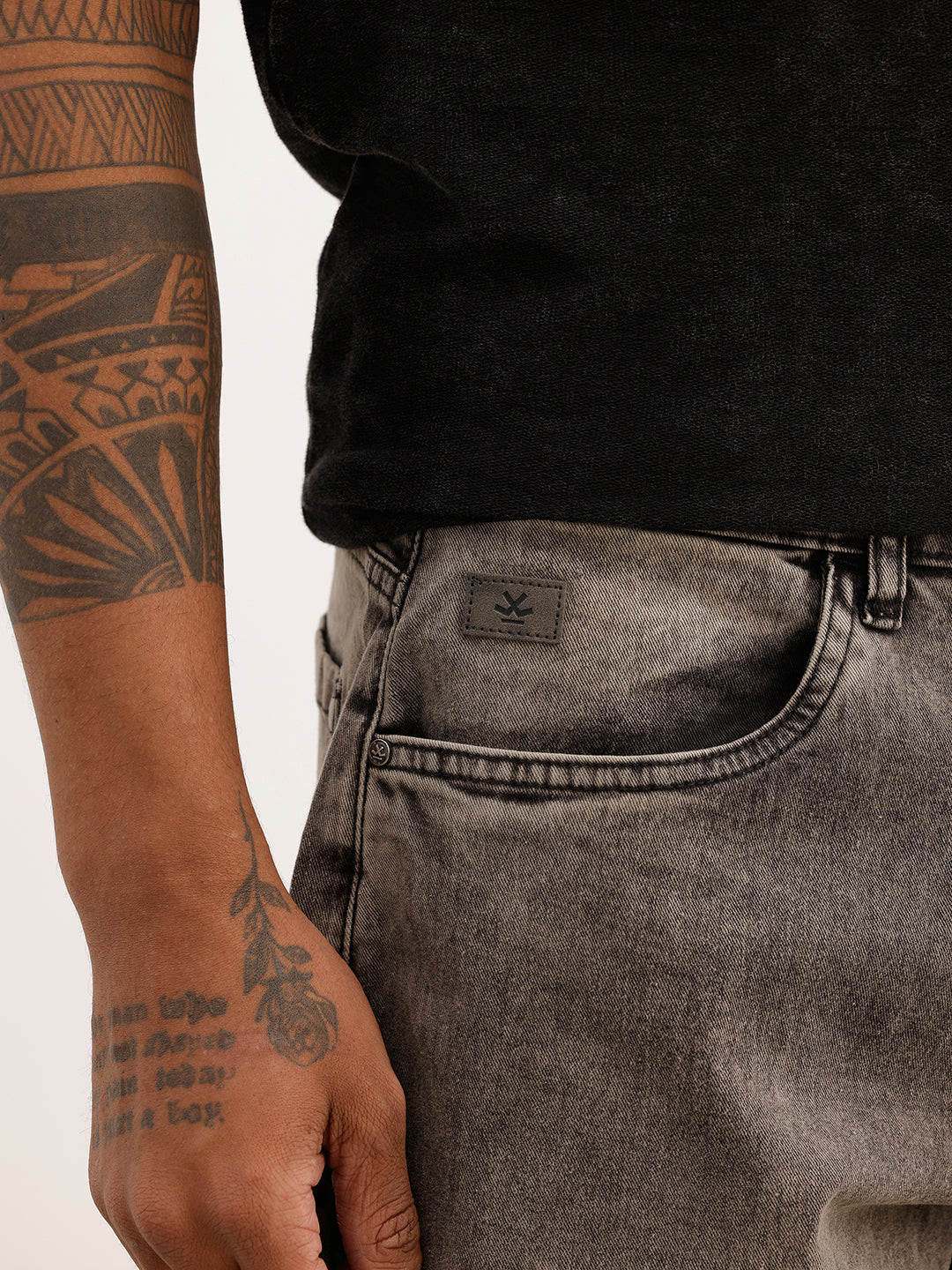Faded Anti Fit Denim Jeans | Grey